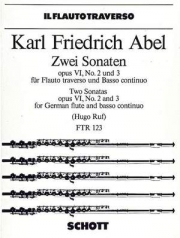 2つのソナタ・Op.6（カール・フリードリヒ・アーベル）（フルート+ピアノ）【Two Sonatas, Op. 6】