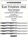 2つのソナタ・Op.6（カール・フリードリヒ・アーベル）（フルート+ピアノ）【Two Sonatas, Op. 6】