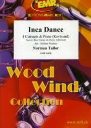 インカの踊り（ノーマン・テイラー）（クラリネット四重奏+ピアノ）【Inca Dance】