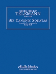 6つのカノン風ソナタ （テレマン）（サックス二重奏）【Six Canonic Sonatas】