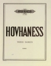 3つの俳句・Op.113（アラン・ホヴァネス）（ピアノ）【Three Haikus Op. 113】