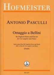 ベッリーニへのオマージュ（アントニオ・パスクッリ） (オーボエ+ハープ)【Omaggio a Bellini】