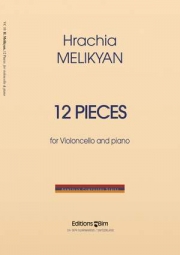 12の小品（フラチヤ・メリクヤン） (チェロ+ピアノ）【12 Pieces】