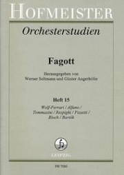 バスーンのためのオーケストラ・スタディー・Vol.15（バスーン）【Orchesterstudien fur Fagott, Heft 15】