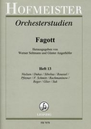 バスーンのためのオーケストラ・スタディー・Vol.13（バスーン）【Orchesterstudien fur Fagott, Heft 13】