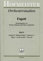 バスーンのためのオーケストラ・スタディー・Vol.9（バスーン）【Orchesterstudien fur Fagott, Heft 9】