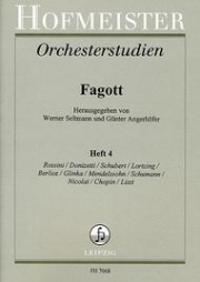 バスーンのためのオーケストラ・スタディー・Vol.4（バスーン）【Orchesterstudien fur Fagott, Heft 4】