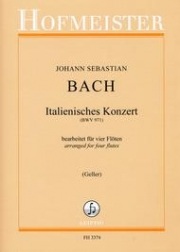 イタリア協奏曲・BWV.971（バッハ）（フルート四重奏）【Italienisches Konzert, BWV 971】