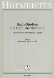 バッハ・スタディー・Vol.1（バッハ）（バスーン）【Bach-Studien fur Waldhorn, Heft 1】
