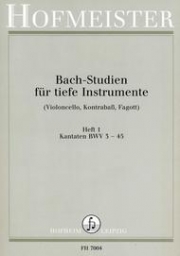 バッハ・スタディー・Vol.1（バッハ）（チェロ）【Bach-Studien fur Waldhorn, Heft 1】