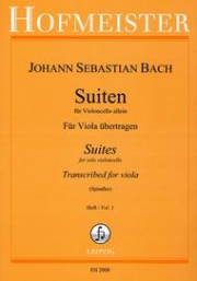 無伴奏チェロ組曲・Vol.1（バッハ）（弦楽二重奏）【Suiten fur Violoncello Heft 1】