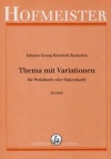 主題と変奏（ヨハン・ゲオルク・ハインリヒ・バックオーフェン）（ハープ）【Thema und Variationen】