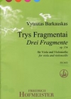3つの断章・Op.134（ヴィタウタス・バルカウスカス）（弦楽二重奏）【Drei Fragmente, Op. 134】
