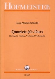 四重奏曲・ト長調（ゲオルグ・アブラハム・シュナイダー）（ミックス四重奏）【Quartett (G-Dur)】