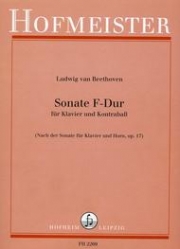 ソナタ・ヘ長調（ベートーヴェン）（ストリングベース+ピアノ）【Sonate F-Dur】