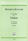 ティンパニのための85の練習曲（ハインリヒ・クナウアー）（ティンパニ）【85 Ubungen fur Pauken】