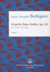 10のやさしいデュオ小品・Op.142（ブノワ・トランキル・ベルビエール）（フルート二重奏）【10 petits Duos faciles, op. 142】