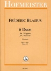 6つのデュオ・Vol.1（フレデリック・ブラジウス）（バスーン二重奏）【6 Duos, Teil 1: Duos 1-3】