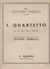 弦楽四重奏曲・No.1（ジョヴァンニ・パイジェッロ）（弦楽四重奏）【Quartetto I】