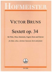 木管六重奏曲・Op.34（ヴィクター・ブルンス）（木管五重奏+ピアノ）【Sextett, Op. 34】
