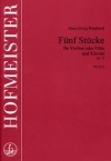 5つの小品・Op.16（ハンス＝ゲオルク・ブルクハルト）（ヴァイオリン+ピアノ）【Funf Stucke, Op. 16】