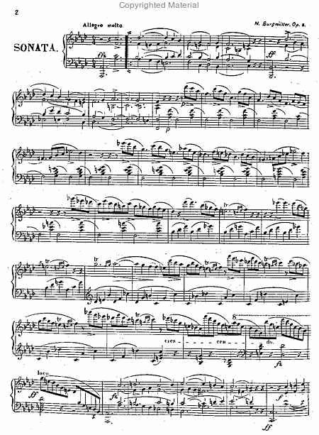 ブランド購入サイト ソナタ・Op.8（ノルベルト・ブルグミュラー）（ピアノ）【Sonate アート・デザイン・音楽
