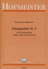 ソロ・弦楽四重奏曲・No.3（フランツ・アントン・ホフマイスター）（弦楽四重奏）【Solo-Quartett Nr. 3】