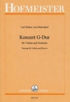 協奏曲・ト長調（カール・ディッタース・フォン・ディッタースドルフ）（ヴァイオリン+ピアノ）【Konzert G-Dur】