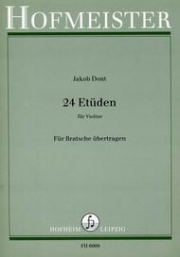 24の練習曲・Op.35（ヤーコプ・ドント）（ヴァイオリン）【24 Etuden fur Violine, Op. 35】