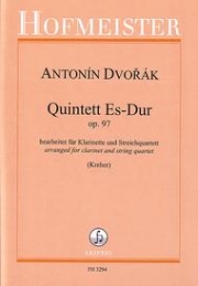 五重奏曲・変ホ長調・Op.97（アントニン・ドヴォルザーク）（クラリネット+弦楽四重奏）【Quintett Es-Dur, Op. 97】