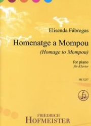 モンポウを讃えて（エリセンダ・ファブレガス）（ピアノ）【Homenatge a Mompou】