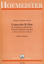 協奏曲・変ロ長調（ヨハン・フリードリヒ・ファッシュ）（クラリネット+ピアノ）【Concerto B-Dur】