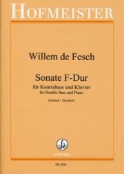 ソナタ・ヘ長調（ウィレム・デ・フェッシュ）（ストリングベース+ピアノ）【Sonate F-Dur】