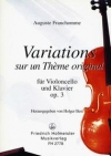 変奏曲・ヘ長調・Op.3（オーギュスト・フランショーム）（チェロ+ピアノ）【Variations (F-Dur) Op. 3】