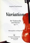 変奏曲・ト長調・Op.4（オーギュスト・フランショーム）（チェロ+ピアノ）【Variations (G-Dur) Op. 4】