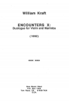 Encounters X:（ウィリアム・クラフト）（ヴァイオリン+マリンバ）