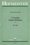 12の華麗な大練習曲・Op.43（ジャック・フランソワ・ガレ）（テューバ）【12 Grandes Etuudes Brillantes, Op. 43】