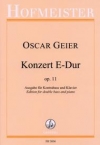 協奏曲・ホ長調・Op.11（オスカー・ガイアー）（ストリングベース+ピアノ）【Konzert E-Dur, Op. 11】