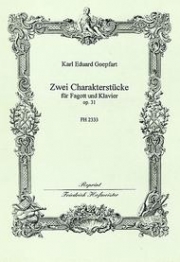2つの特徴的な小品・Op.31（カール・ゴープファート）（バスーン+ピアノ）【Zwei Charakterstucke, Op. 31】