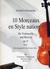10の小品・Op.9・Vol.2（フリードリヒ・グルツマッヒャー）（チェロ+ピアノ）【10 Morceaux en Style national, Op. 9, Teil 2】