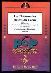 ラ・シャンソン・デ・レスト（ジャン＝ジャック・ゴールドマン）（クラリネット四重奏）【La Chanson des Restos du Coeur】