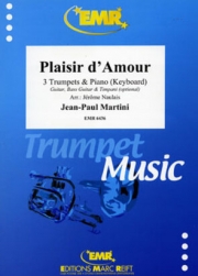 愛のよろこび　(ジャン・ポール・マルティニ)（トランペット三重奏+ピアノ）【Plaisir d'Amour】
