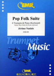 ポップ・フォーク組曲　(ジェローム・ノーレ)（トランペット四重奏+ピアノ）【Pop Folk Suite】