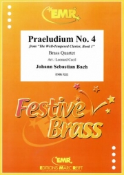 プレリュード・No.4「平均律クラヴィア曲集・第1巻」より　(バッハ)（金管四重奏）【Praeludium No. 4 from "The Well-Tempered Clavier, Book 1"】