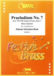プレリュード・No.7「平均律クラヴィア曲集・第1巻」より　(バッハ)（金管四重奏）【Praeludium No. 7 from "The Well-Tempered Clavier, Book 1"】