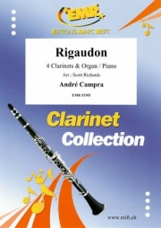リゴドン (アンドレ・カンプラ)（クラリネット四重奏+ピアノ）【Rigaudon】