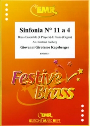 シンフォニア・No.11・a4（ジョヴァンニ・ジローラモ・カプスベルガー）（金管四重奏）【Sinfonia No. 11 a 4】