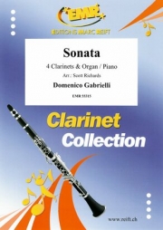 ソナタ（ドメニコ・ガブリエリ）（クラリネット四重奏+ピアノ）【Sonata】