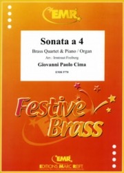 ソナタ・No.4（ジョヴァンニ・パオロ・チーマ）（金管四重奏+ピアノ）【Sonata a 4】