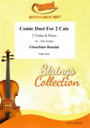 2匹の猫の愉快な歌（ジョアキーノ・ロッシーニ） (ヴィオラ二重奏+ピアノ)【Comic Duet For 2 Cats】